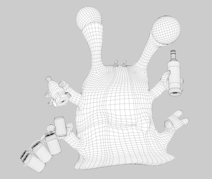 My Crashed Alien Wireframe