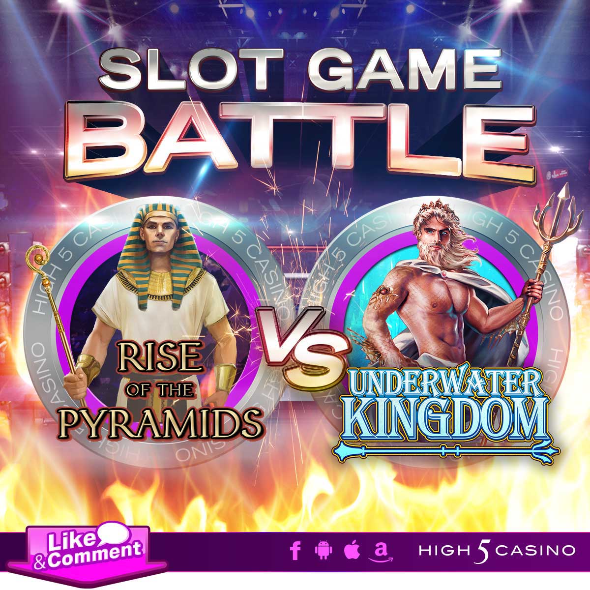 Slot Battle Game Social Graphic