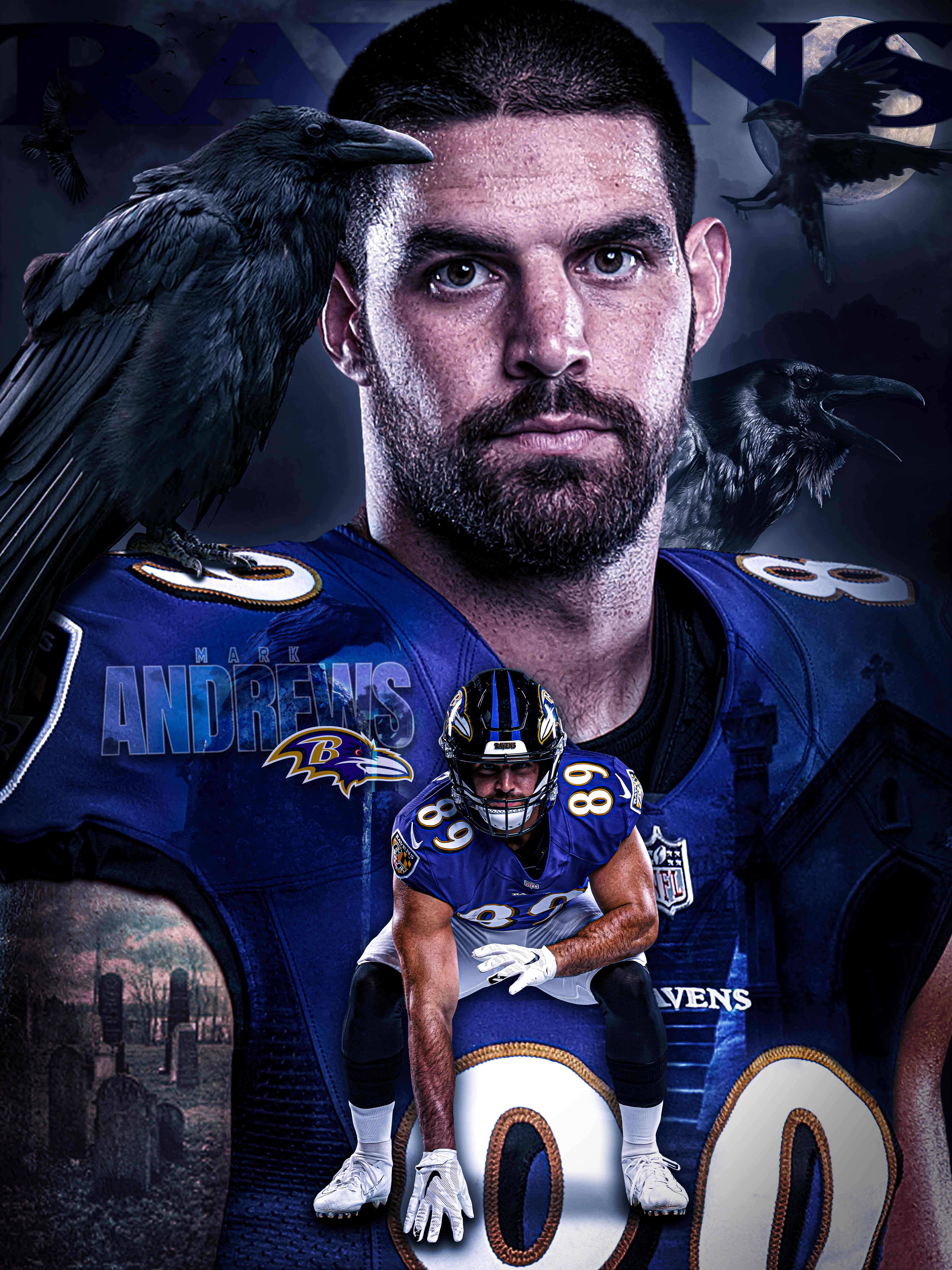 Mark Andrews Ravens Poster