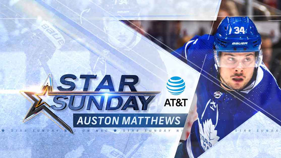 Auston Matthew Star Sunday Horizontal Monitor For Studio