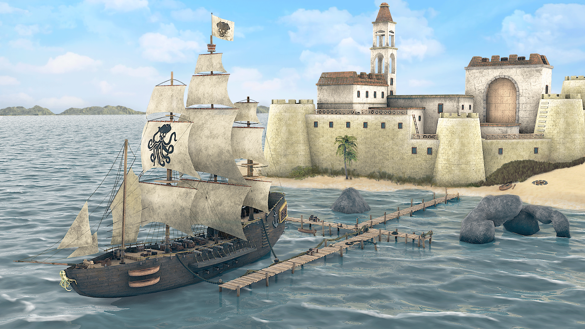 My Pirate Ship Render